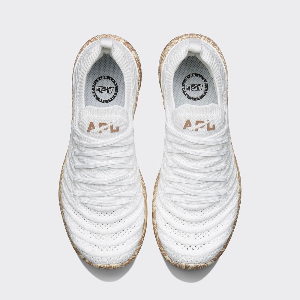 APL Women's TechLoom Wave White / Almond / Marble - Size: 7.5